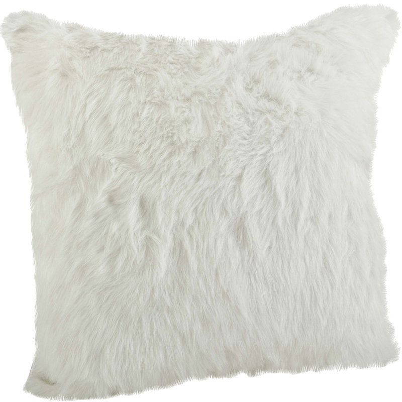 Greyleigh™ Branchville Square Faux Fur Throw Pillow & Reviews Wayfair